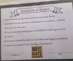 Resolution of Respect 